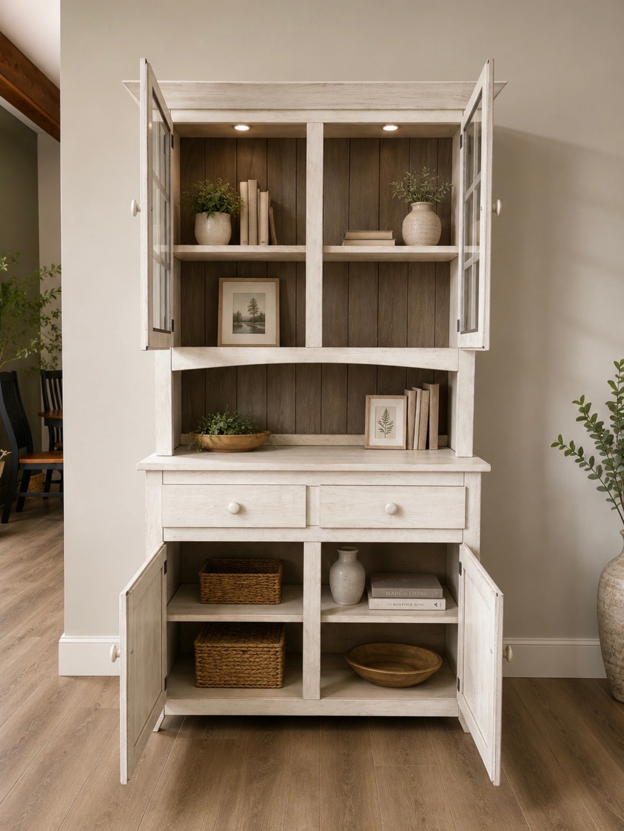 Shaker Short Door Hutch &amp; Buffet