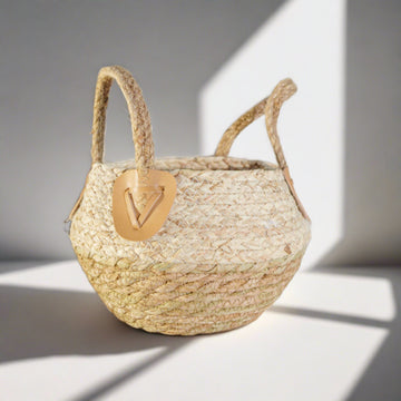 Handled Weave Basket - Small
