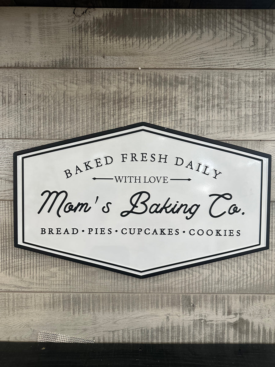 Moms Baking Co. Sign